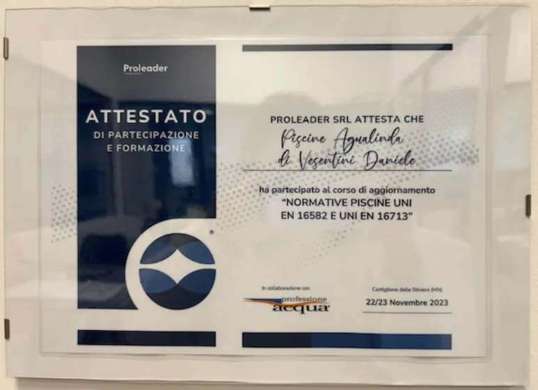 Certificazione piscine