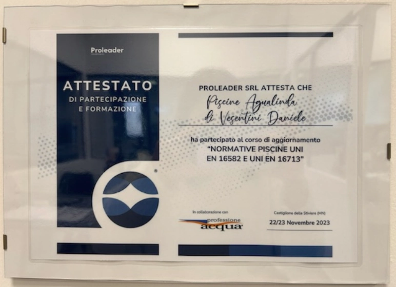Certificazione piscine