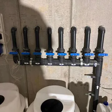 Tubi per l'impianto della piscina 