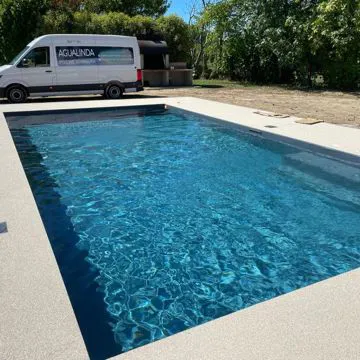 piscina blu