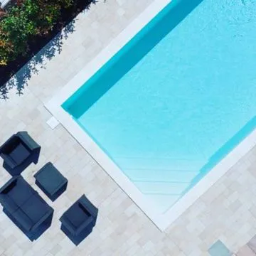 piscina dall'alto
